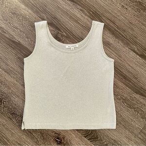 St. John sleeveless silver sweater